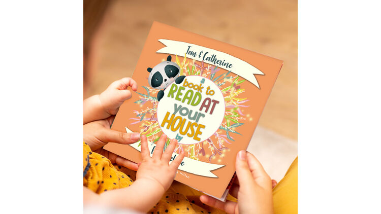 'A Book To Read At Your House' Personalised Book for Godparents