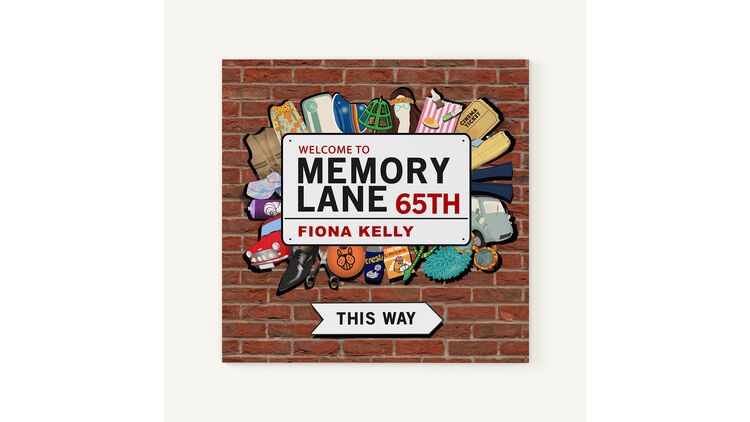 Personalised 65th Birthday 'Memory Lane' Book