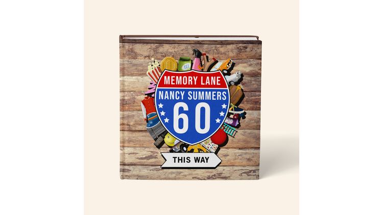 Personalised 'Memory Lane' 60th Birthday Book US Edition