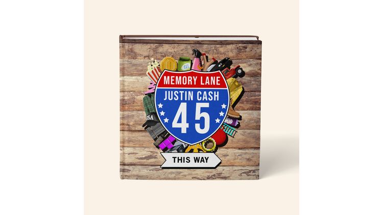 Personalised 'Memory Lane' 45th Birthday Book US Edition