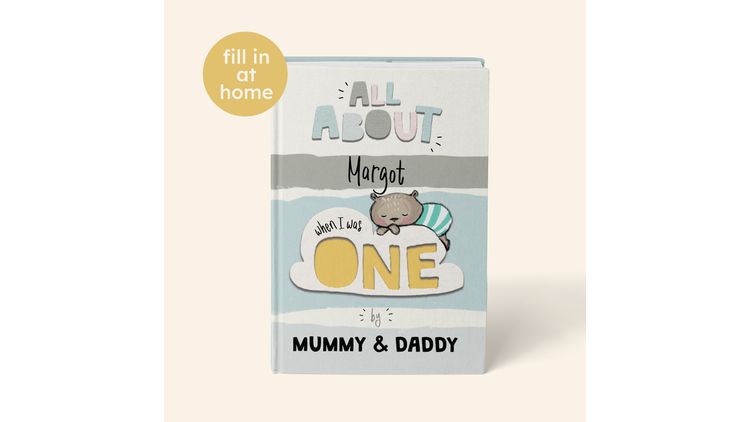 Personalised Fill In Your Words Baby Record Journal