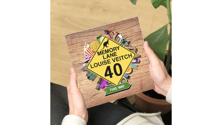 Personalised 'Memory Lane' 40th Birthday Book Australian Edition