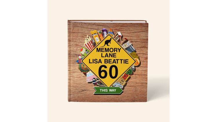 Personalised 'Memory Lane' 60th Birthday Book Australian Edition