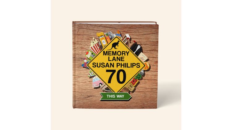 Personalised 'Memory Lane' 70th Birthday Book Australian Edition