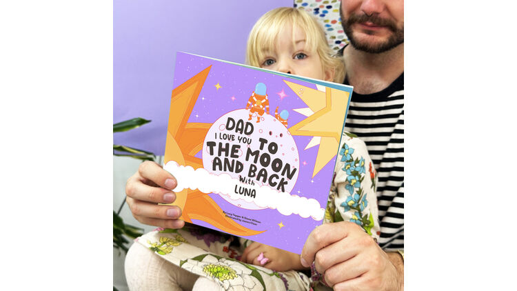 'I Love You To The Moon & Back' Personalised Father's Day Book
