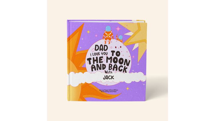 'I Love You To The Moon &amp; Back' Personalised Father's Day Book