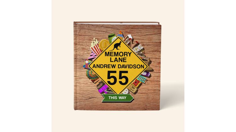 Personalised 'Memory Lane' 55th Birthday Book Australian Edition