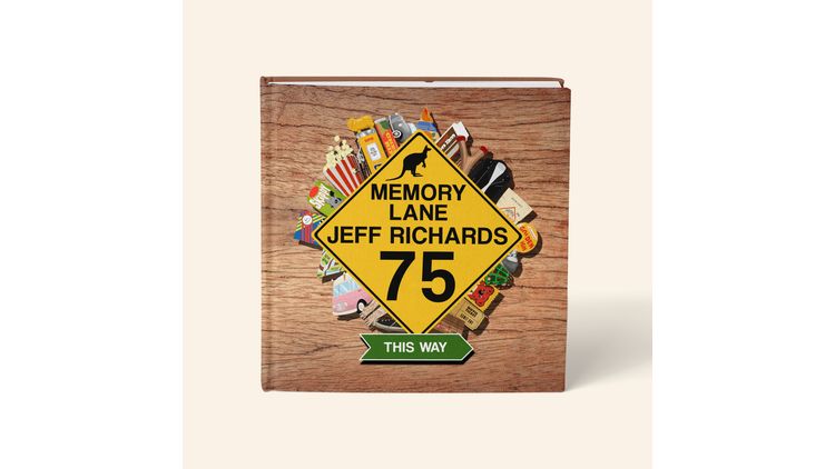 Personalised 'Memory Lane' 75th Birthday Book Australian Edition