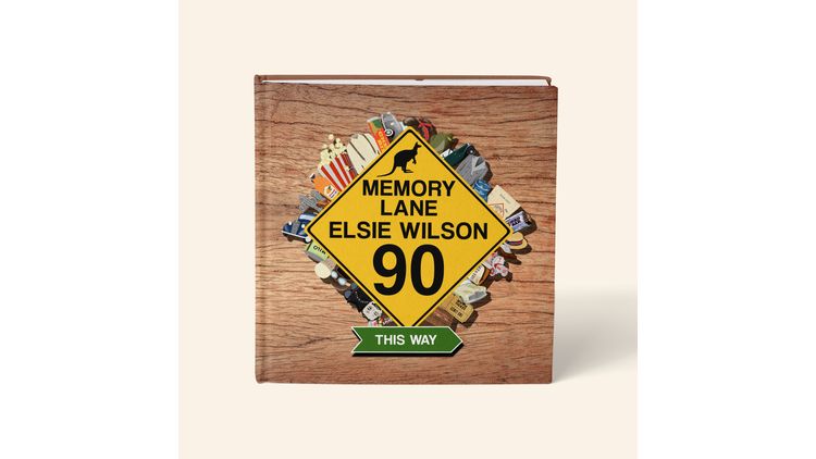 Personalised 'Memory Lane' 90th Birthday Book Australian Edition