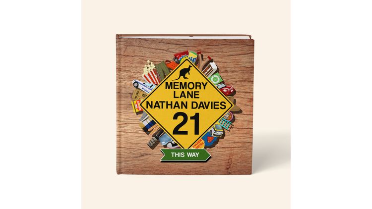 Personalised 'Memory Lane' 21st Birthday Book Australian Edition