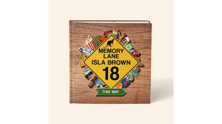 Personalised 'Memory Lane' 18th Birthday Book Australian Edition