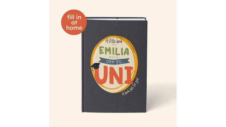 Personalised University Fill In The Blank Book