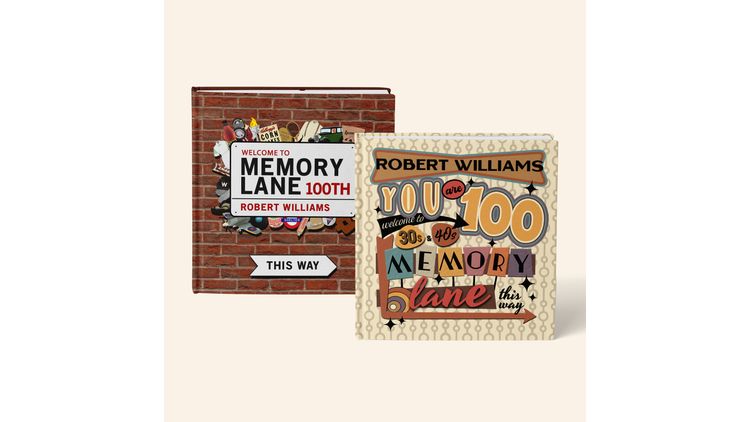 'Memory Lane' 100th Birthday Book