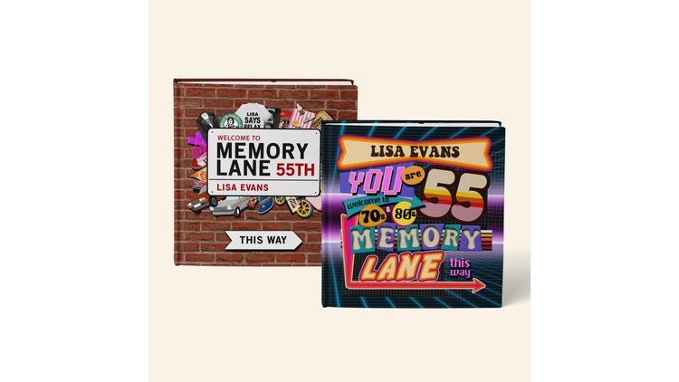 Personalised 55th Birthday Book 'Memory Lane' 2026