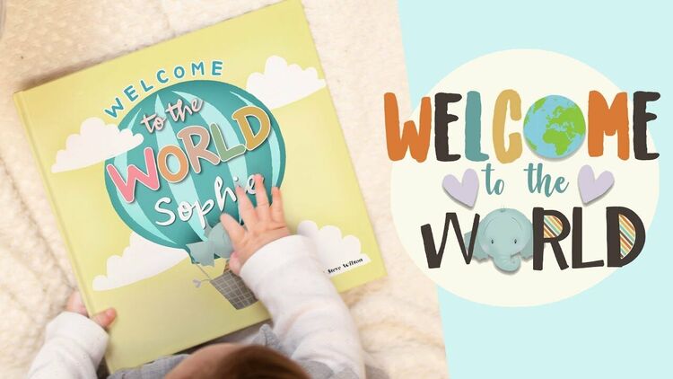Welcome To The World Personalised New Baby Book