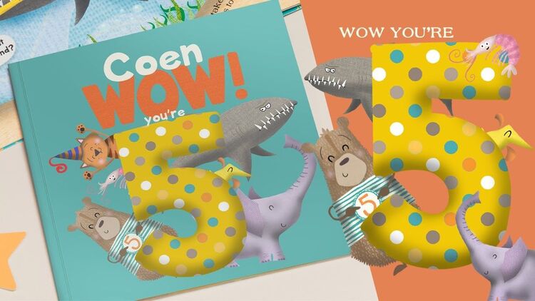 'Wow You're Five' 5th Birthday Children's Book