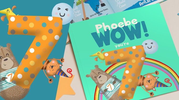 'Wow You're Seven' 7th Birthday Children's Book