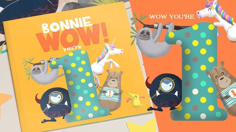 'Wow You're One' 1st Birthday Children's Book