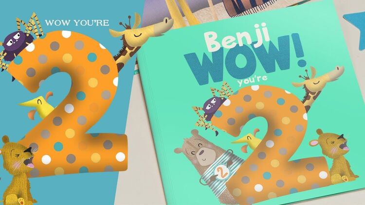 'Wow You're Two' 2nd Birthday Children's Book